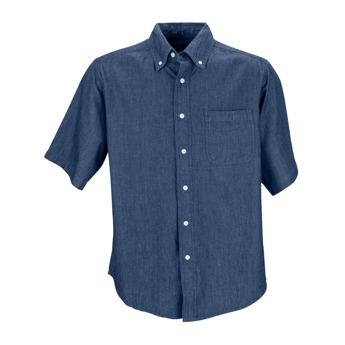 Threadfellows Curated Collection Woven Shirts S / Denim Men's Short Sleeve Hudson Denim Shirt
