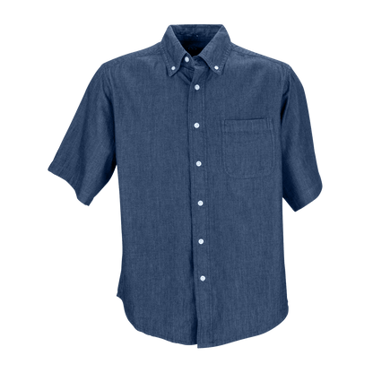 Threadfellows Curated Collection Woven Shirts S / Denim Men's Short Sleeve Hudson Denim Shirt