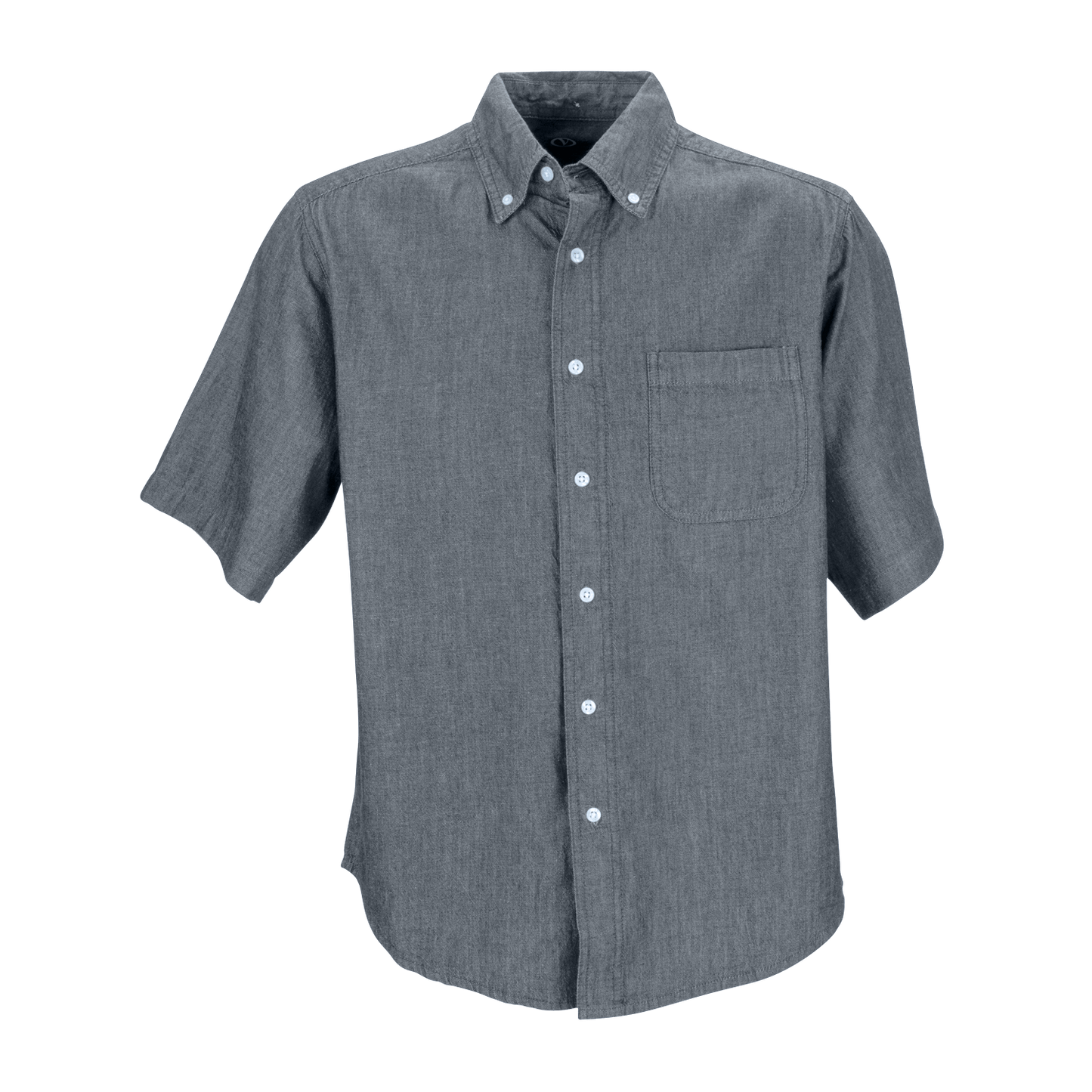 Threadfellows Curated Collection Woven Shirts S / Grey Men's Short Sleeve Hudson Denim Shirt