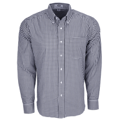 Threadfellows Curated Collection Woven Shirts S / Navy/White Men's Easy Care Gingham Check Shirt