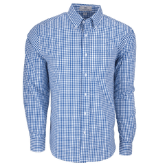 Threadfellows Curated Collection Woven Shirts S / Royal/White Men's Easy Care Gingham Check Shirt