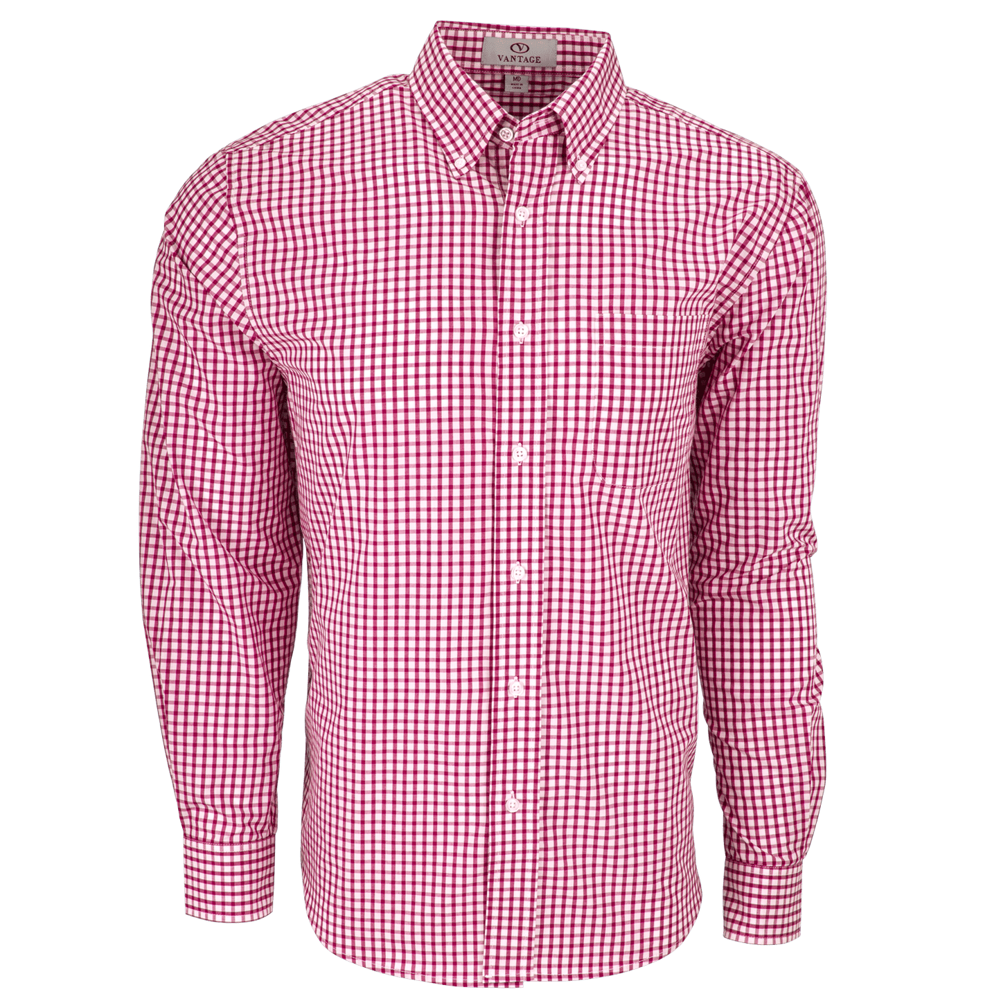 Threadfellows Curated Collection Woven Shirts S / Sport Red/White Men's Easy Care Gingham Check Shirt