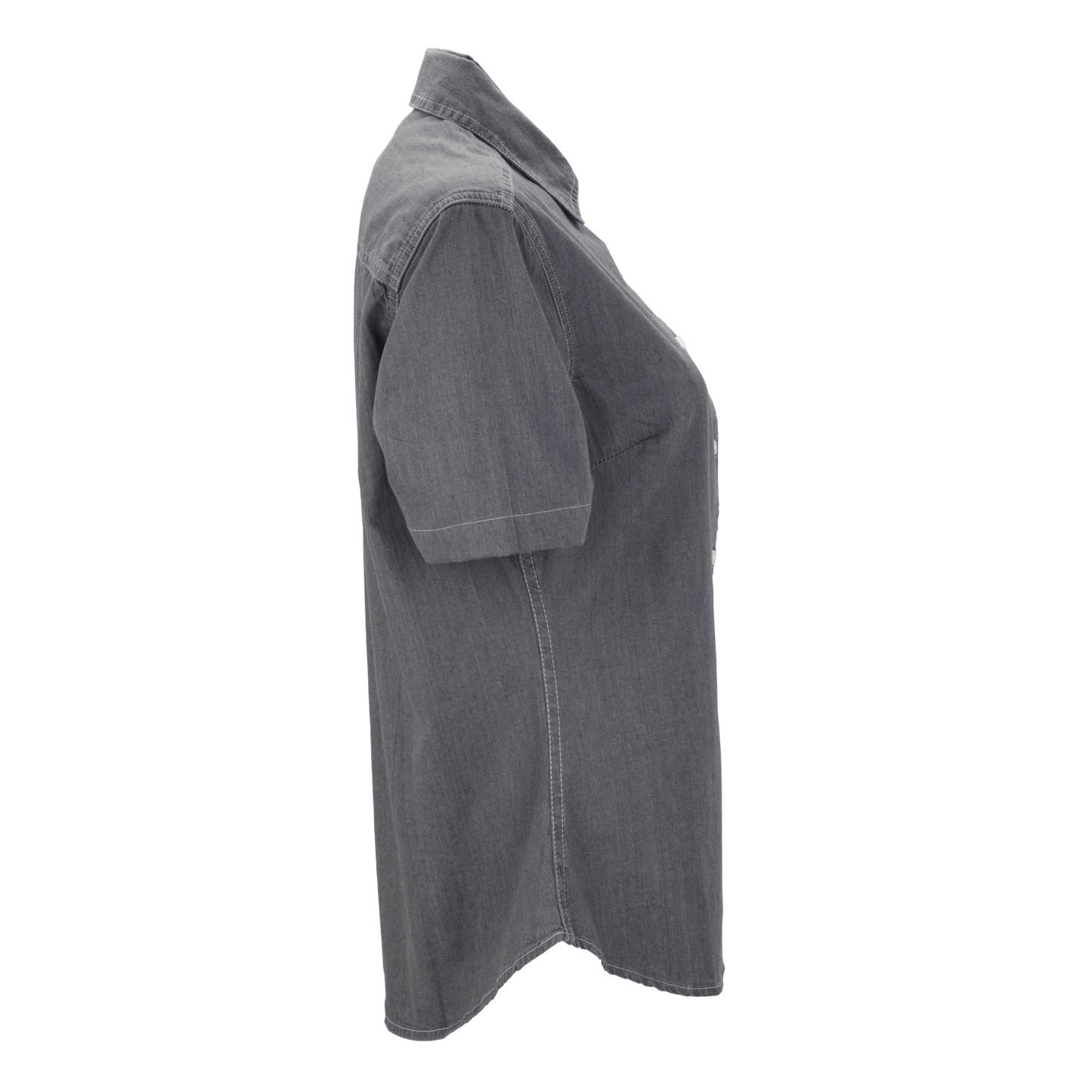 Threadfellows Curated Collection Woven Shirts Women's Short Sleeve Hudson Denim Shirt