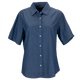 Threadfellows Curated Collection Woven Shirts XS / Denim Women's Short Sleeve Hudson Denim Shirt