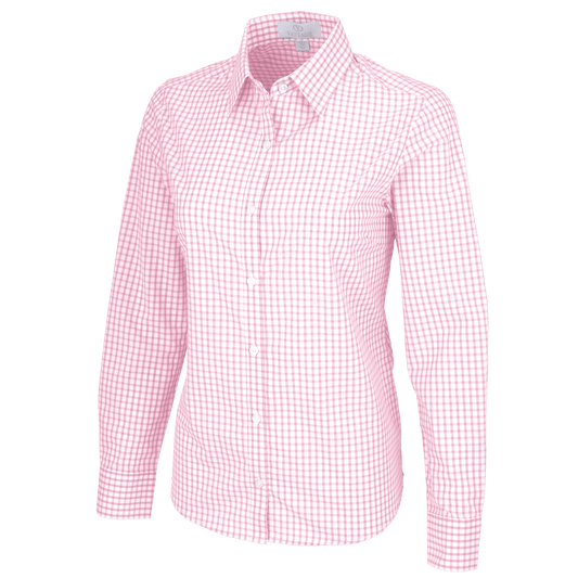 Threadfellows Curated Collection Woven Shirts XS / Pink/White Women's Easy Care Gingham Check Shirt