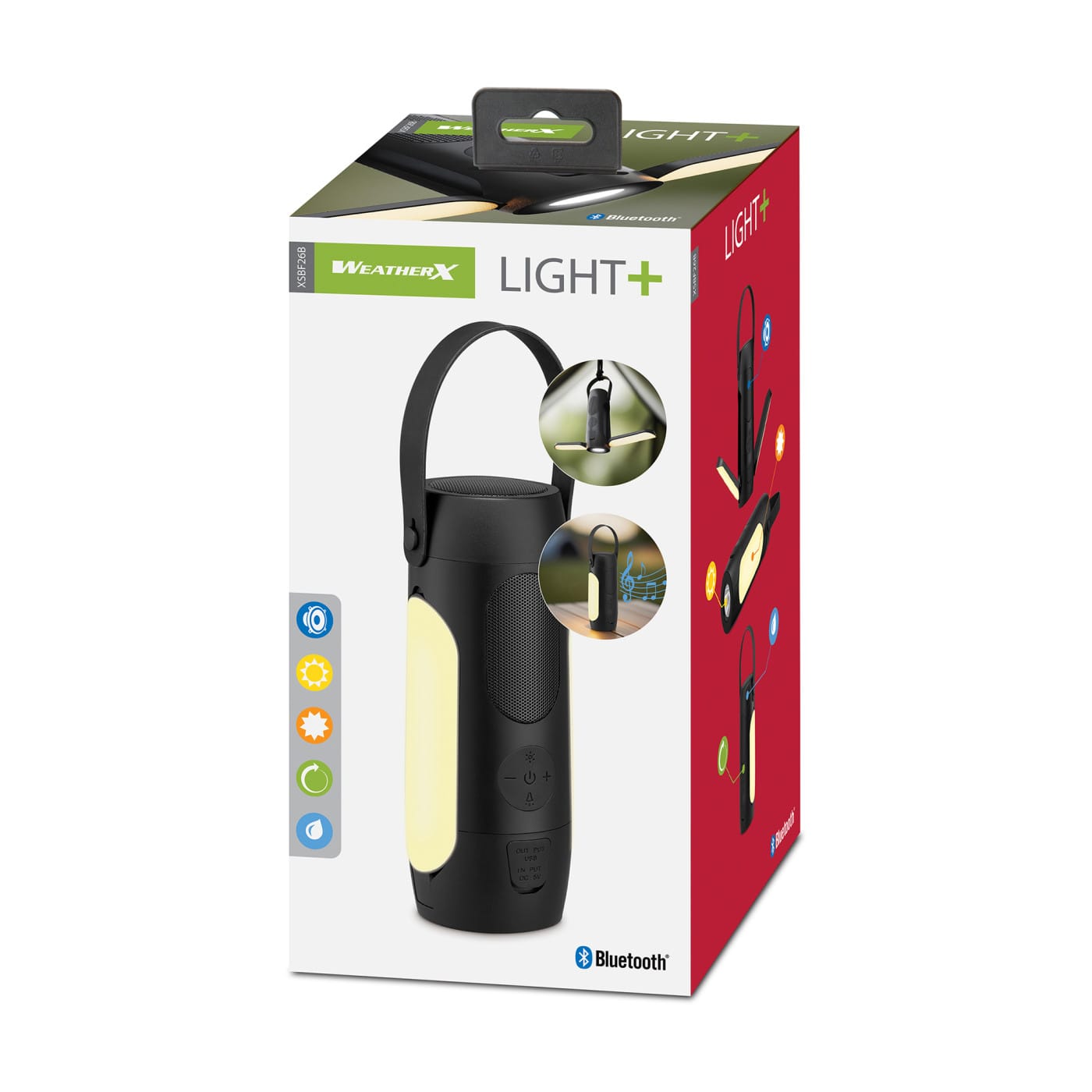 Threadfellows Electronics One Size / Black iLive™ WeatherX Flashlight Powerbank
