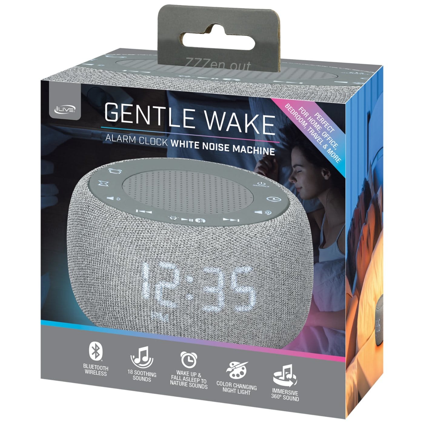 Threadfellows Electronics One Size / Earl Grey iLive™ Gentle Wake Alarm Clock White Noise Machine
