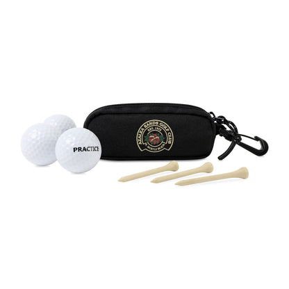 Threadfellows Golf Accessories One Size / Black Golf Links Recycled rPET Ball & Tee Caddy Kit