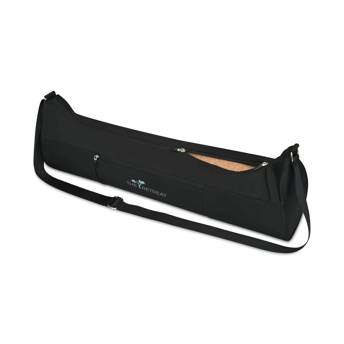 Threadfellows Health & Wellness One Size / Black Well Studio Cork Yoga Mat w/ Bag