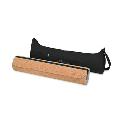 Threadfellows Health & Wellness One Size / Black Well Studio Cork Yoga Mat w/ Bag