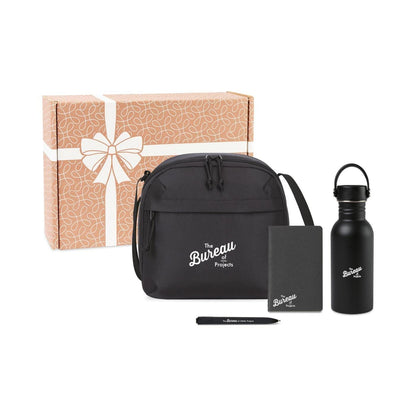 Threadfellows Home & Office One Size / Black Ready to Go Lunch Cooler & Water Bottle Onboarding Gift Set