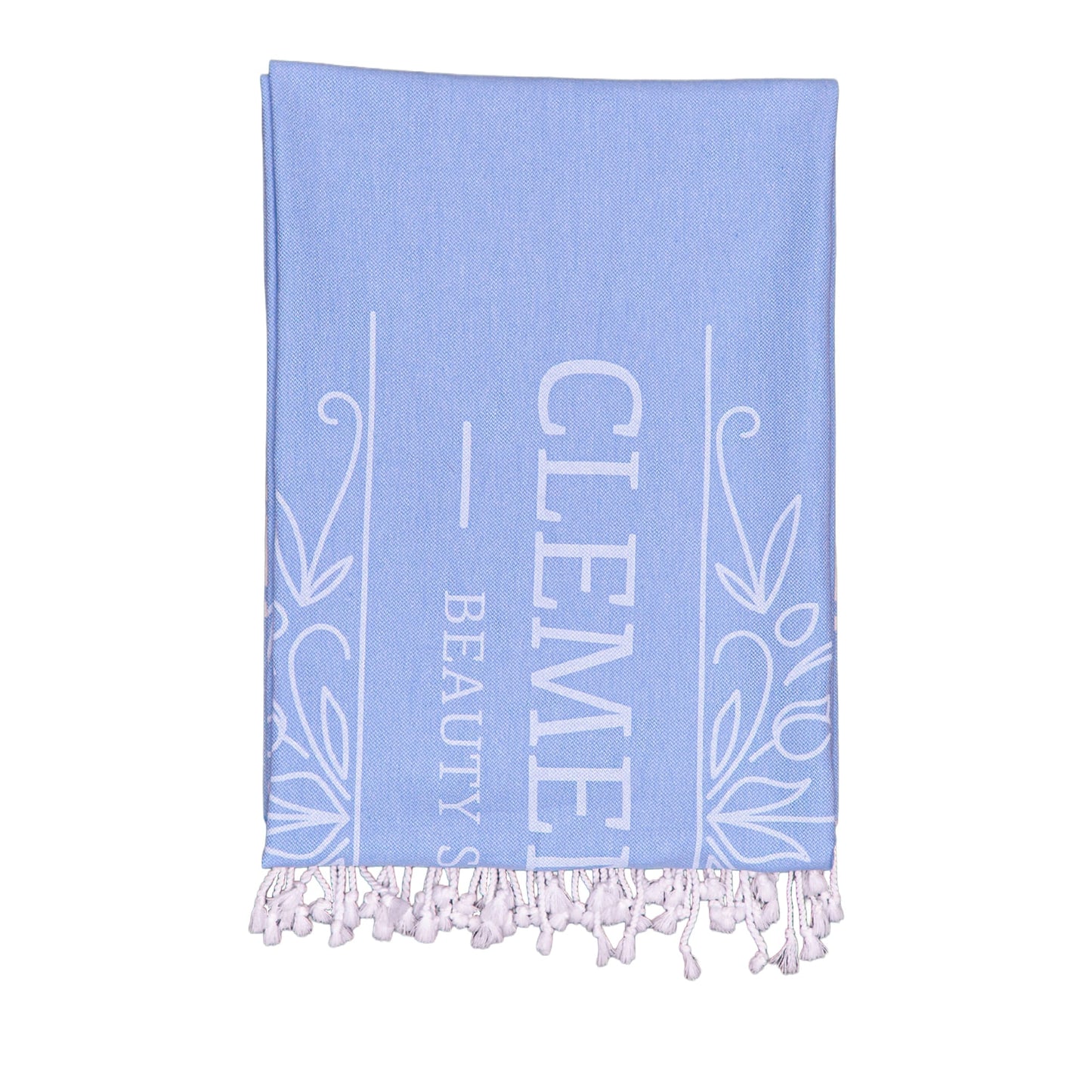 Threadfellows One Size / Blue Peshtemal Beach Towel Boardwalk Collection - 39" x 70"