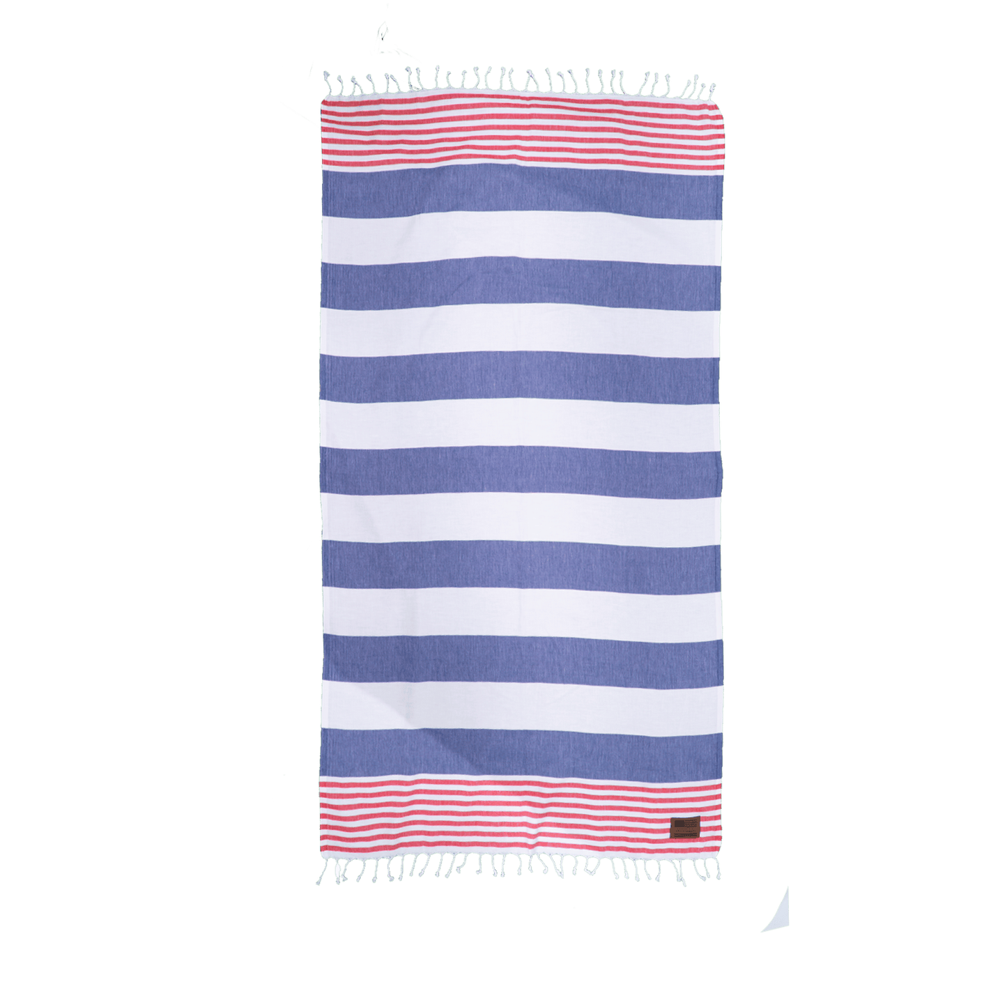 Threadfellows One Size / USA/Blue Peshtemal Beach Towel Boardwalk Collection - 39" x 70"
