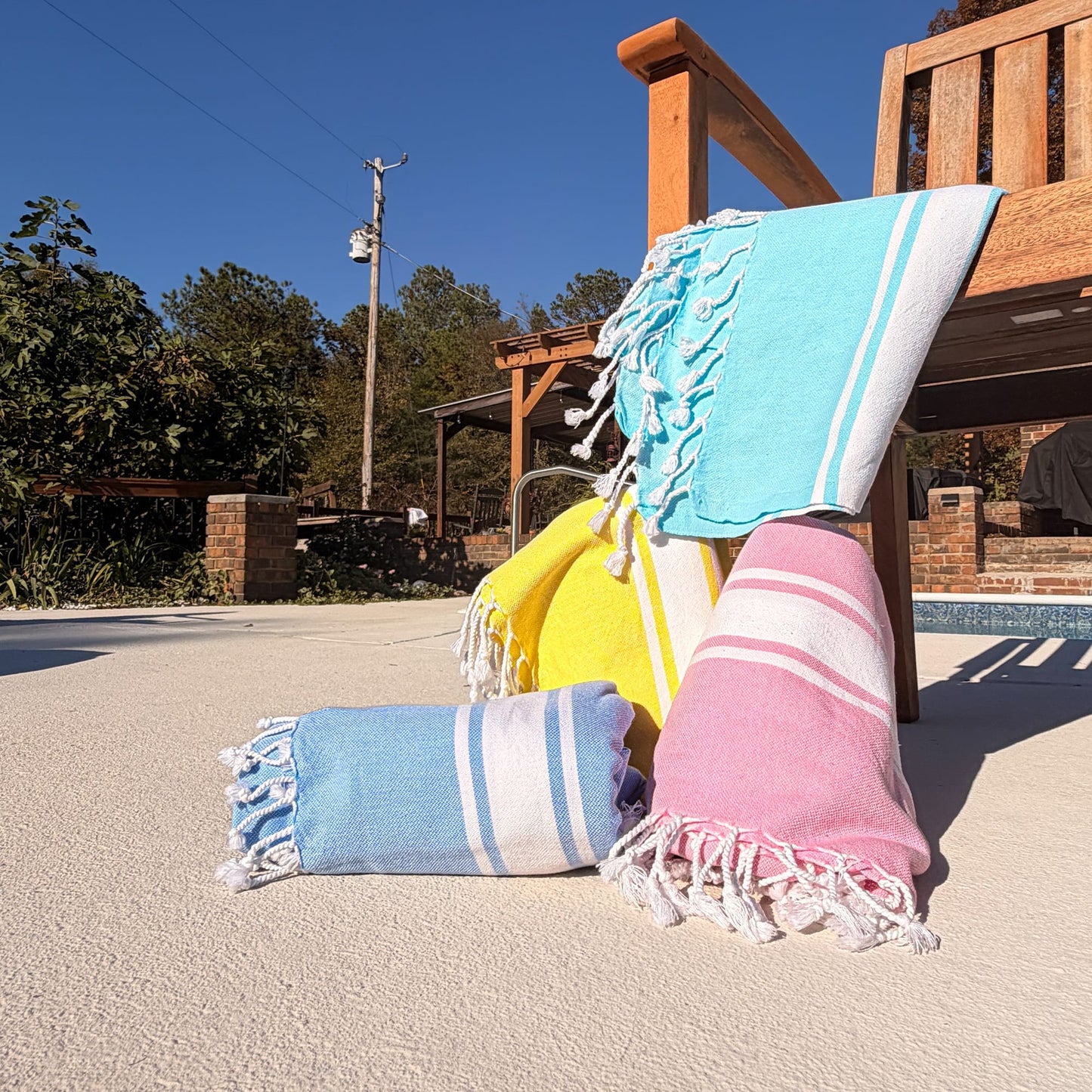 Threadfellows Peshtemal Beach Towel Boardwalk Collection - 39" x 70"