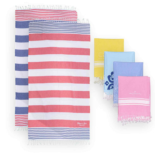 Threadfellows Peshtemal Beach Towel Boardwalk Collection - 39" x 70"