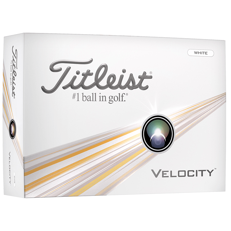 Titleist Accessories One Dozen / White Titleist - Custom Velocity White Box Dozen