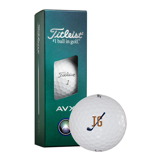 Titleist Golf Balls 3-Pack / White Titleist - AVX Golf Balls 3-Pack