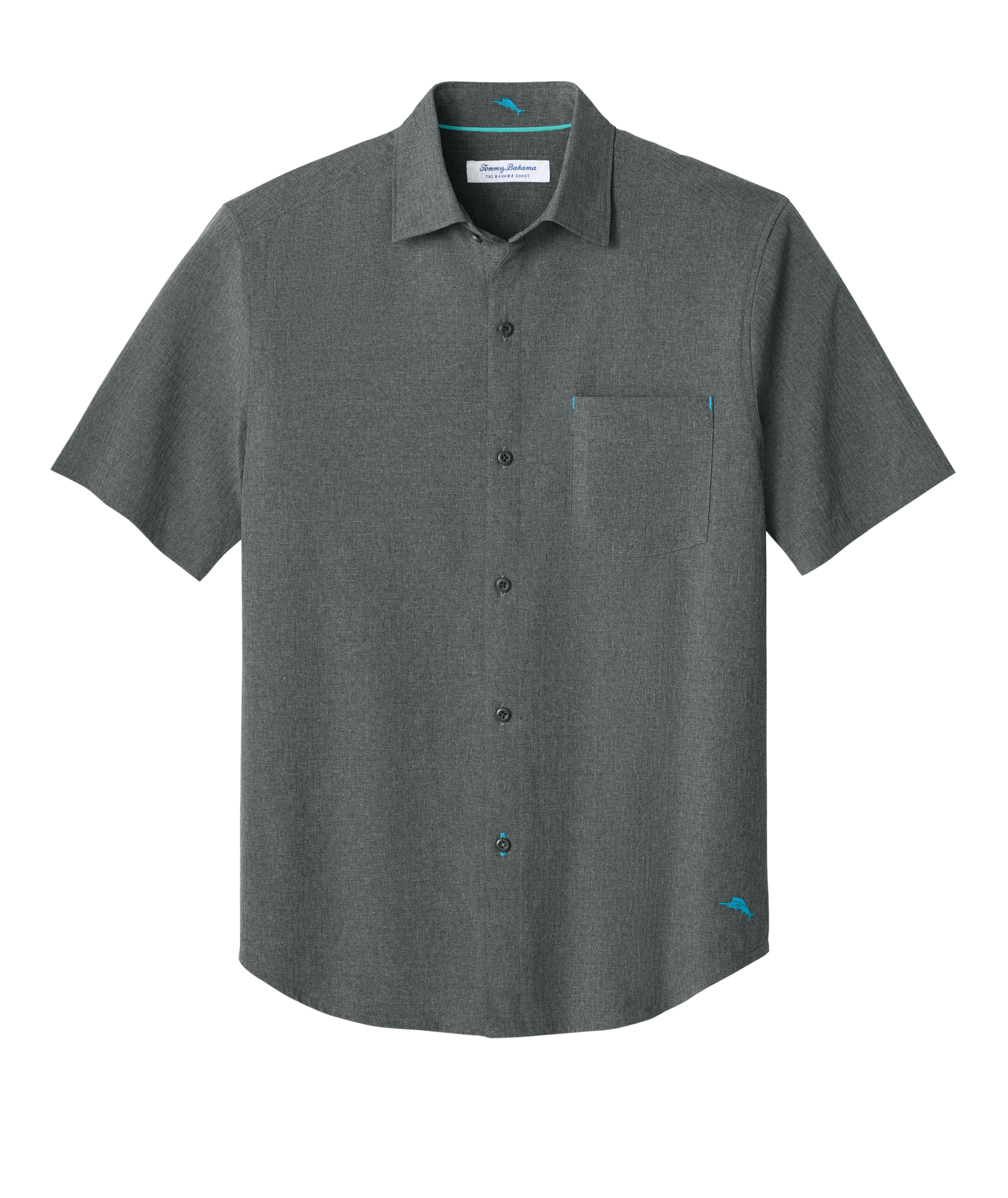 Tommy Bahama Woven Shirts S / Coal Tommy Bahama - Men's Sandy Point Short Sleeve Shirt