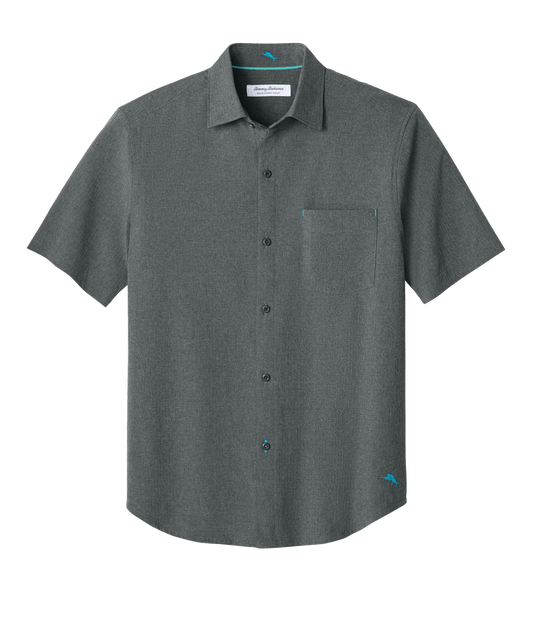 Tommy Bahama Woven Shirts S / Coal Tommy Bahama - Men's Sandy Point Short Sleeve Shirt