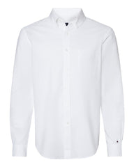 Tommy Hilfiger Woven Shirts S / Bright White Tommy Hilfiger - Men's Cotton/Linen Shirt