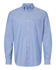 Tommy Hilfiger Woven Shirts S / Mazarine Blue Tommy Hilfiger - Men's Cotton/Linen Shirt