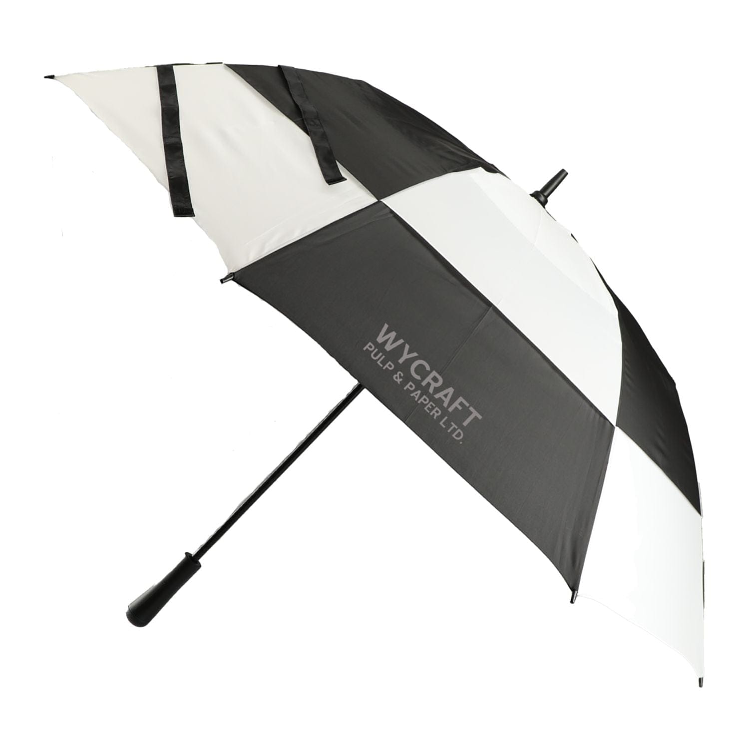 Totes Accessories 60" / Black/White totes - 64" UV Protection Auto Open Golf Umbrella