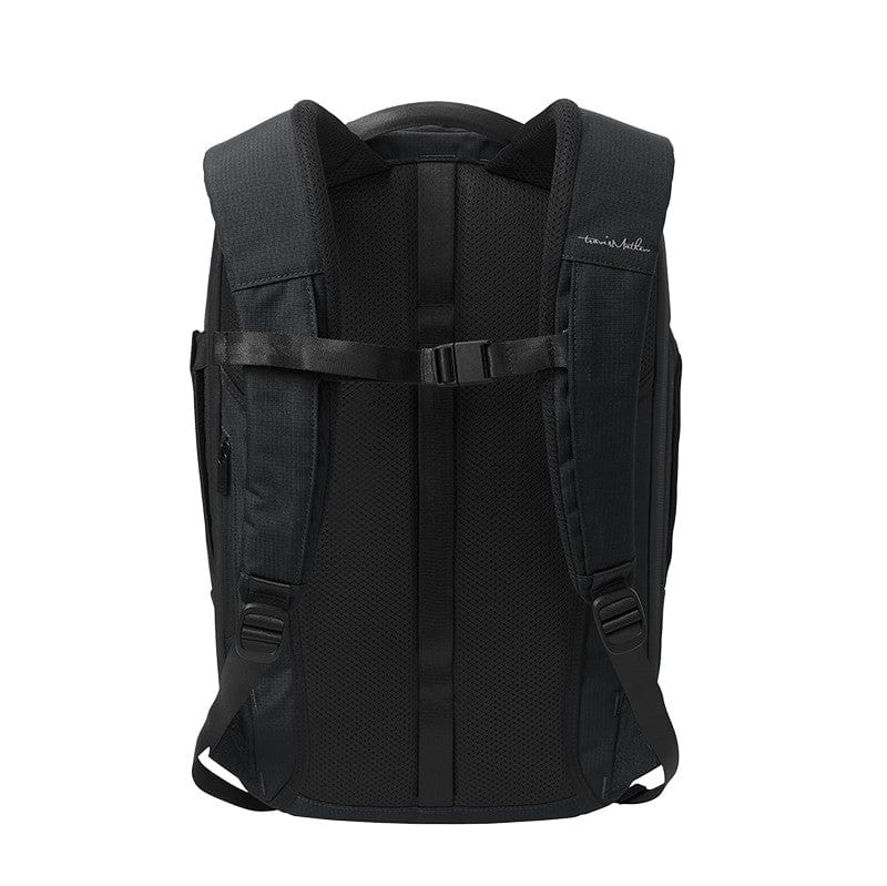 Retailer Travis Mathew Backpack. Style Steadypack. Color black and charcoal. Size O/S