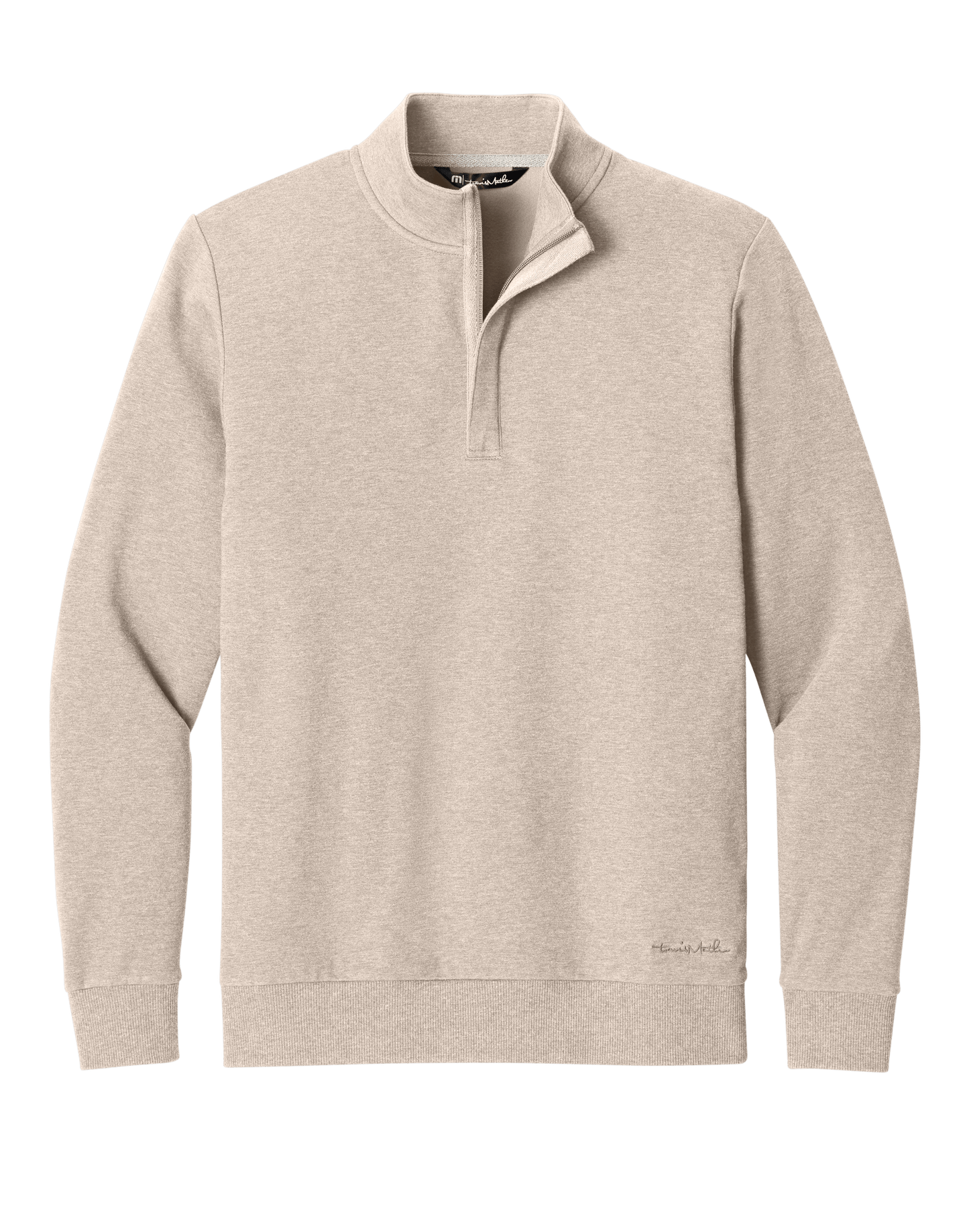 TravisMathew Fleece S / Natural Heather TravisMathew - Men's Ocean Villa 1/4-Zip
