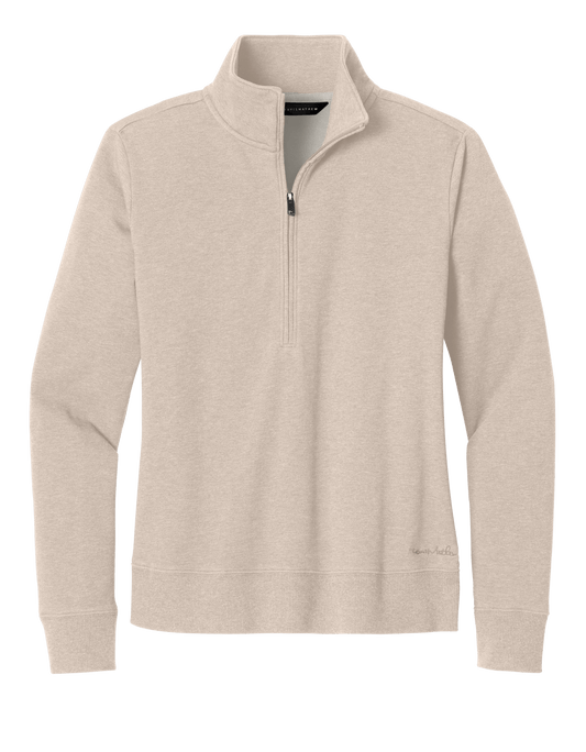 TravisMathew Fleece S / Natural Heather TravisMathew - Women's Ocean Villa 1/4-Zip