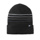 TravisMathew Headwear One Size / Black TravisMathew - Striped Cuffed Beanie