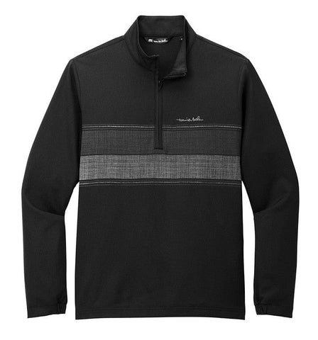 サイズ：M TRAVIS MATHEW トラビスマシュー  ニットジップパーカー ヤシの木柄 ネイビー系 [240101475114] ゴルフウェア メンズ ストスト TRAVIS MATHEW トラビスマシュー ニットジップパーカー ヤシの木