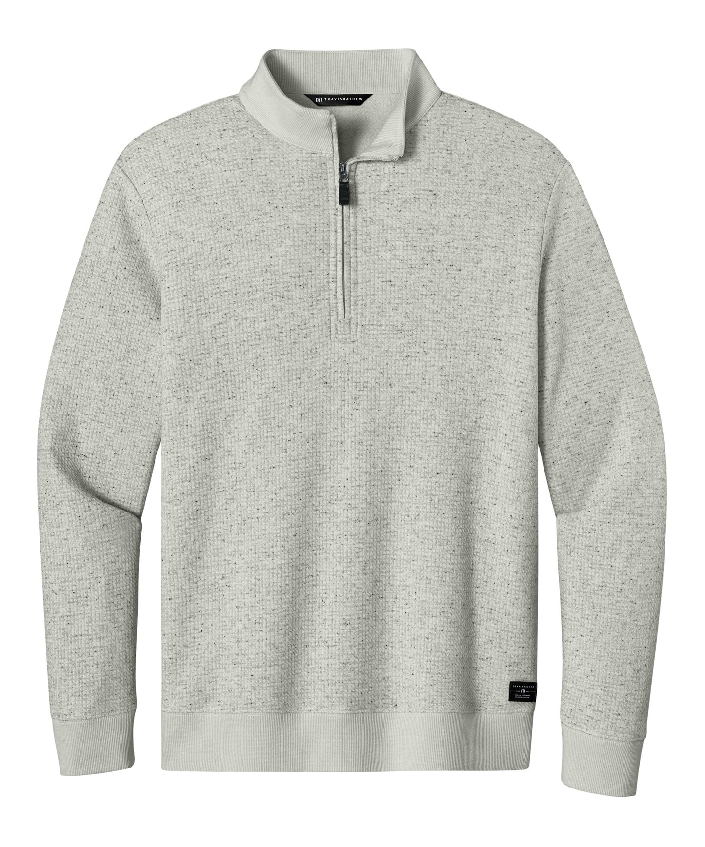 TravisMathew Layering S / Light Grey Heather TravisMathew - Men's Waffle 1/4-Zip