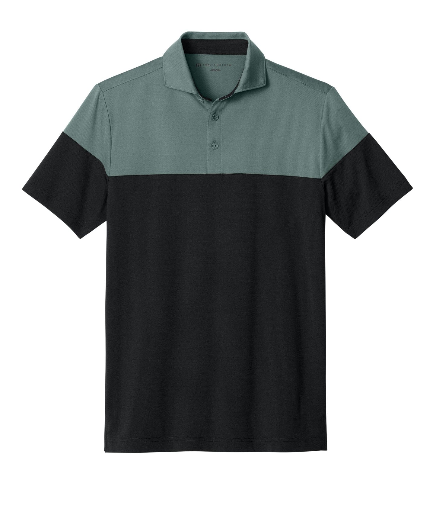 TravisMathew Polos Balsam Green/Black / S TravisMathew - Men's Onward Colorblock Polo