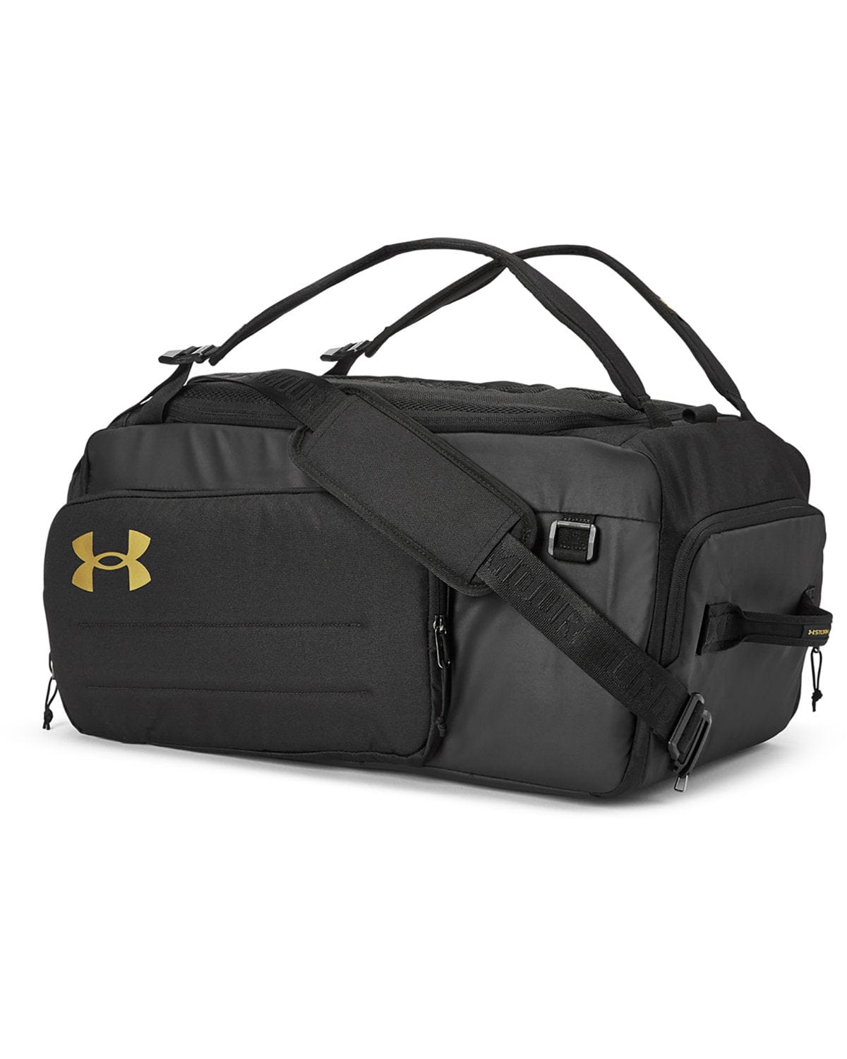 Under Armour Bags One Size / Black/Metallic Gold Under Armour - Contain Medium Convertible Duffel Backpack