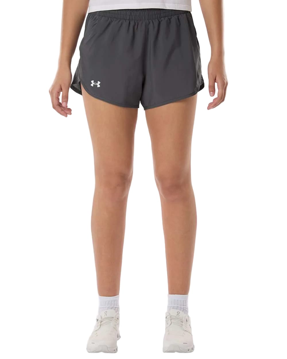 Under Armour Bottoms XS / Castlerock/Castlerock/White Under Armour - Women's Fly-By Unlined 3" Short