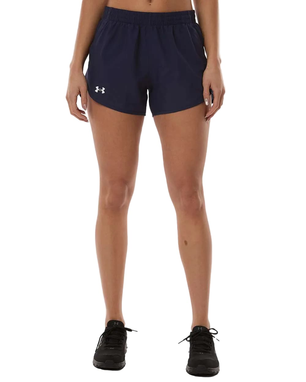 Under Armour Bottoms XS / Midnight Navy/Midnight Navy/White Under Armour - Women's Fly-By Unlined 3" Short