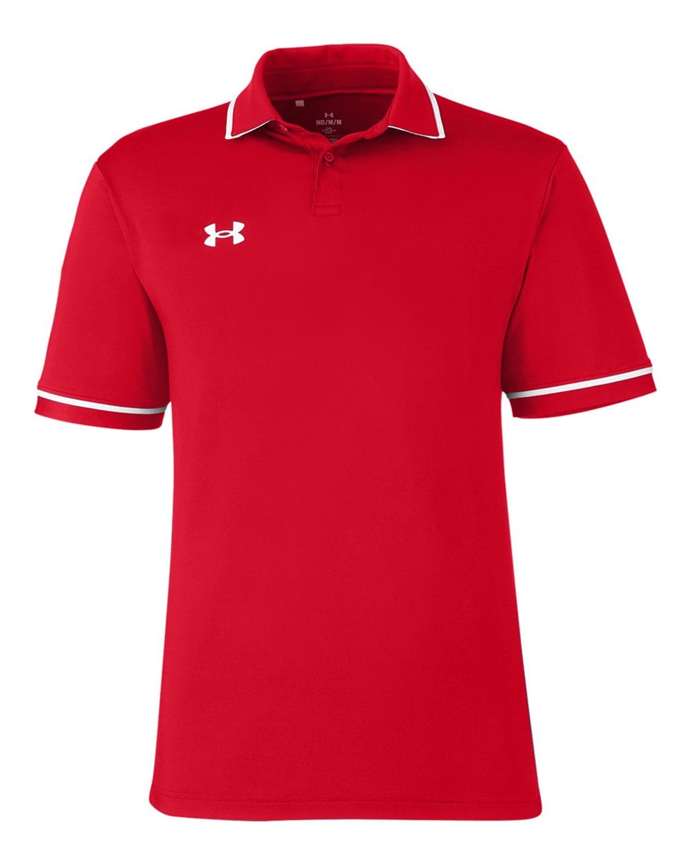 Under Armour Polos S / Red/White Under Armour - Men's Tipped Teams Performance Polo