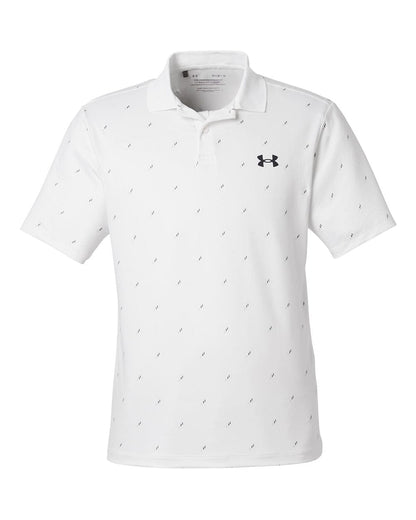 Under Armour Polos S / White/Black Under Armour - Men's Printed Performance Polo 3.0