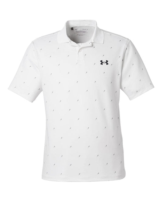 Under Armour Polos S / White/Black Under Armour - Men's Printed Performance Polo 3.0