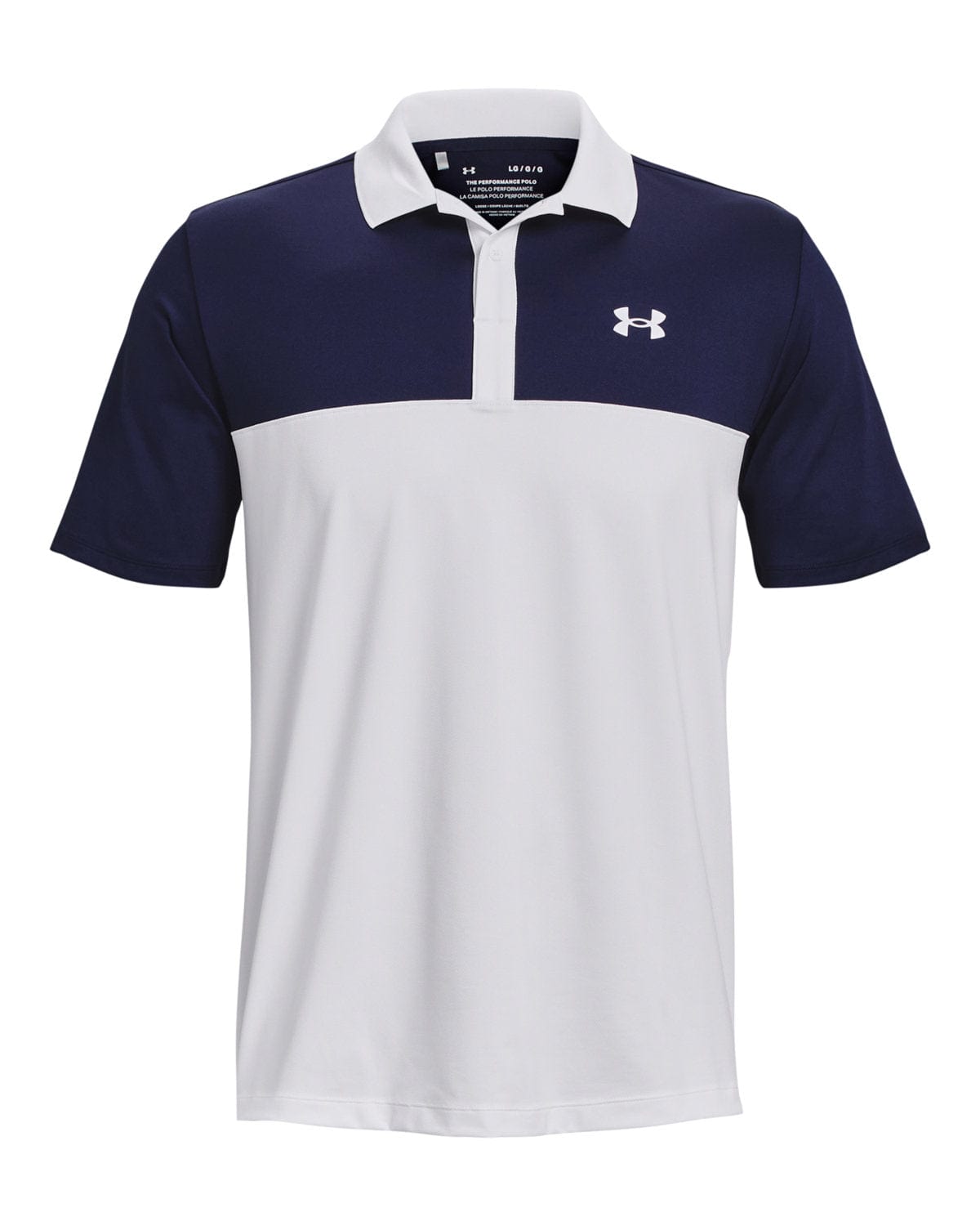 帽子 [0] Mens Under Armour Navy Stripe M/L Under Armour - Men's Performance 3.0 Colorblock Polo