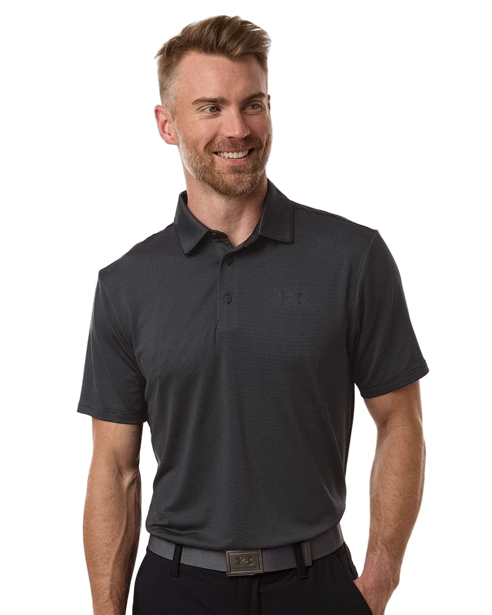under armour dress shirt Mens button down Black Size M UPF 50 down shirt adapts to your body to pull moisture off your skin Under Armour UA Dockside Short-Sleeve