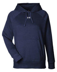 Under Armour Sweatshirts XS / Midnight Navy/White Under Armour - Women's Rival Fleece Hooded Sweatshirt