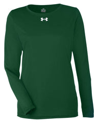 Under Armour T-shirts XS / Forest Green/White Under Armour - Women's Team Tech Long-Sleeve T-Shirt