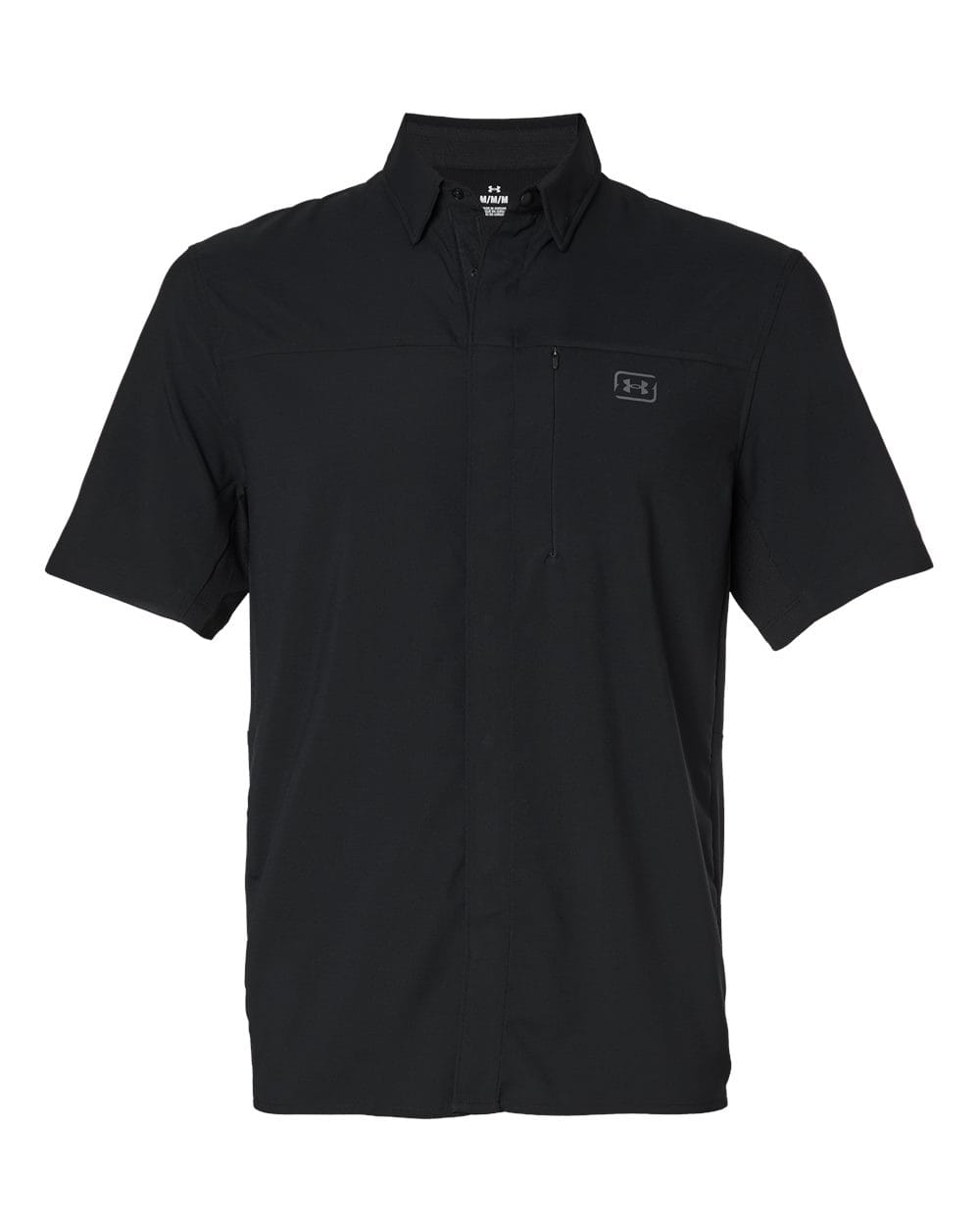 Under Armour Woven Shirts S / Black/Castlerock Under Armour - Men's Fish Pro Hybrid Woven Short Sleeve