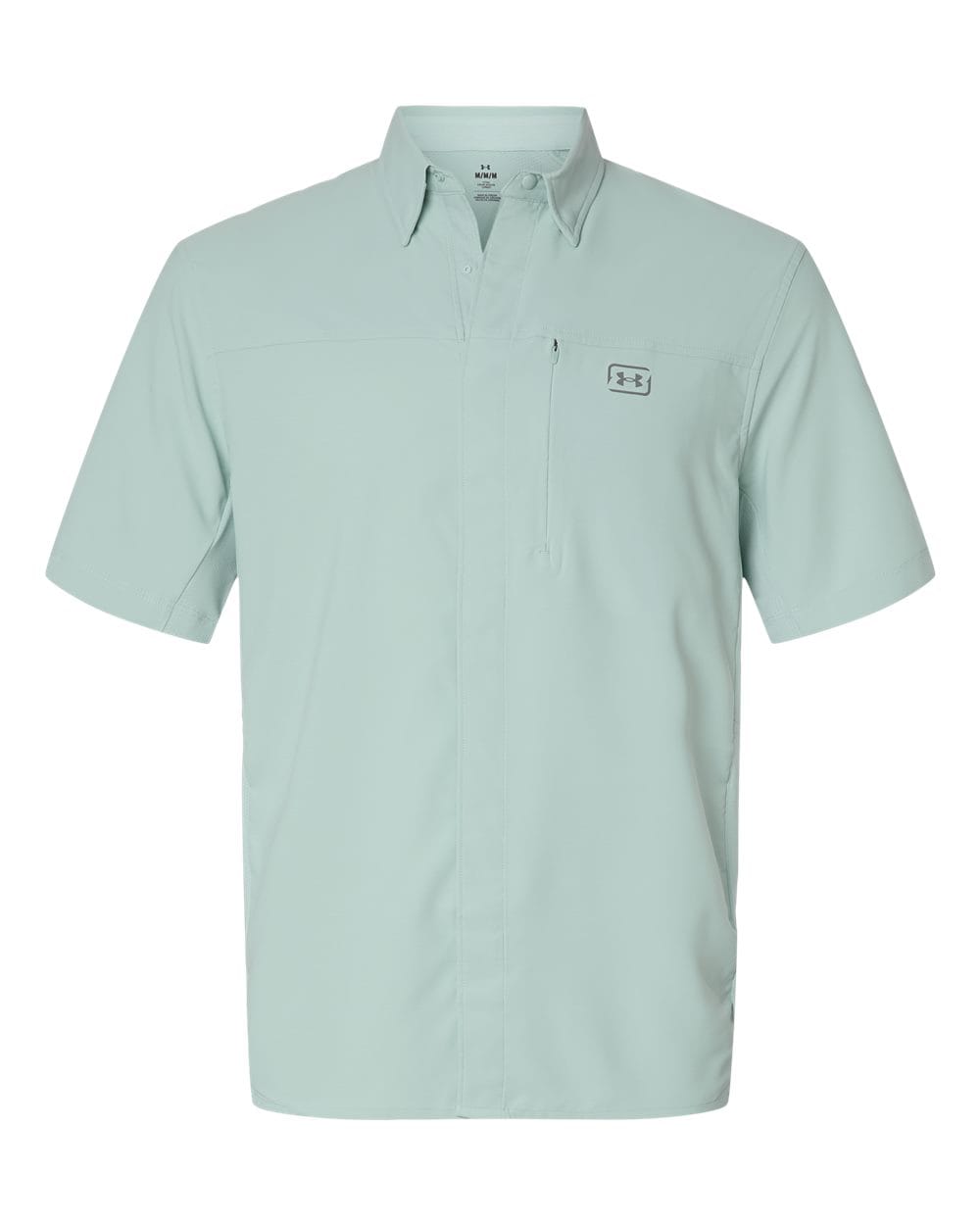 Under Armour Woven Shirts S / Enamel Blue/Clay Green Under Armour - Men's Fish Pro Hybrid Woven Short Sleeve