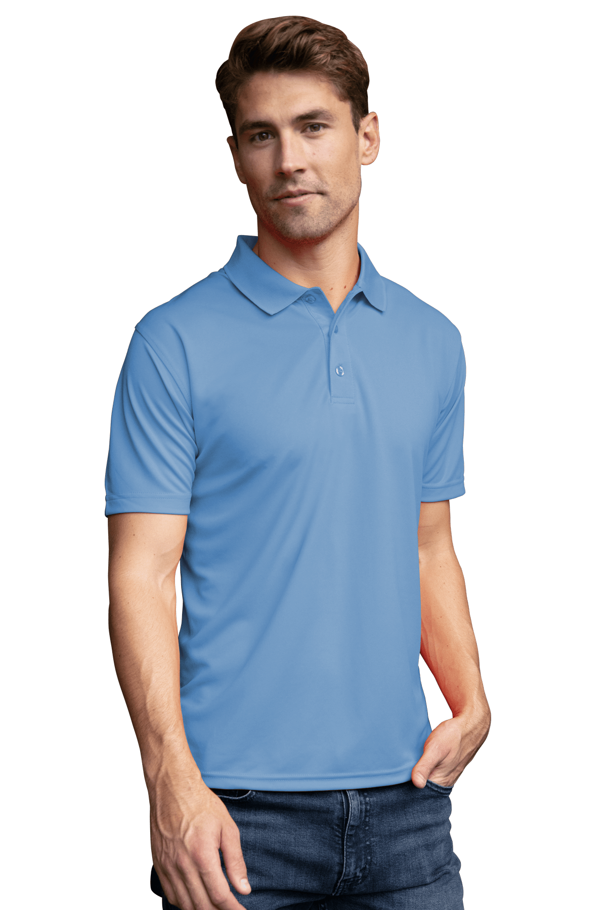 Vansport Polos Vansport - Men's Omega Solid Mesh Tech Polo