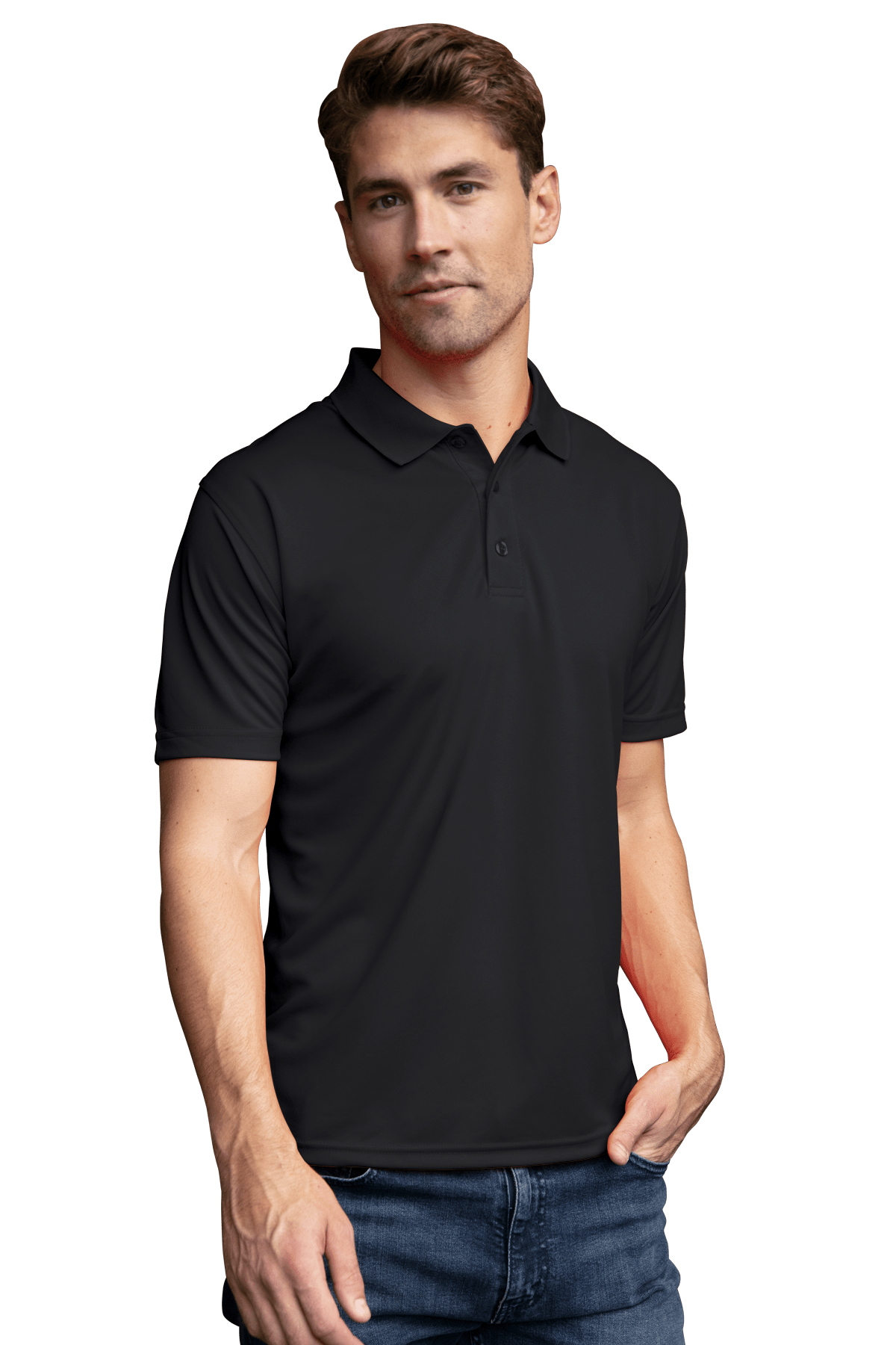 Vansport Polos Vansport - Men's Omega Solid Mesh Tech Polo