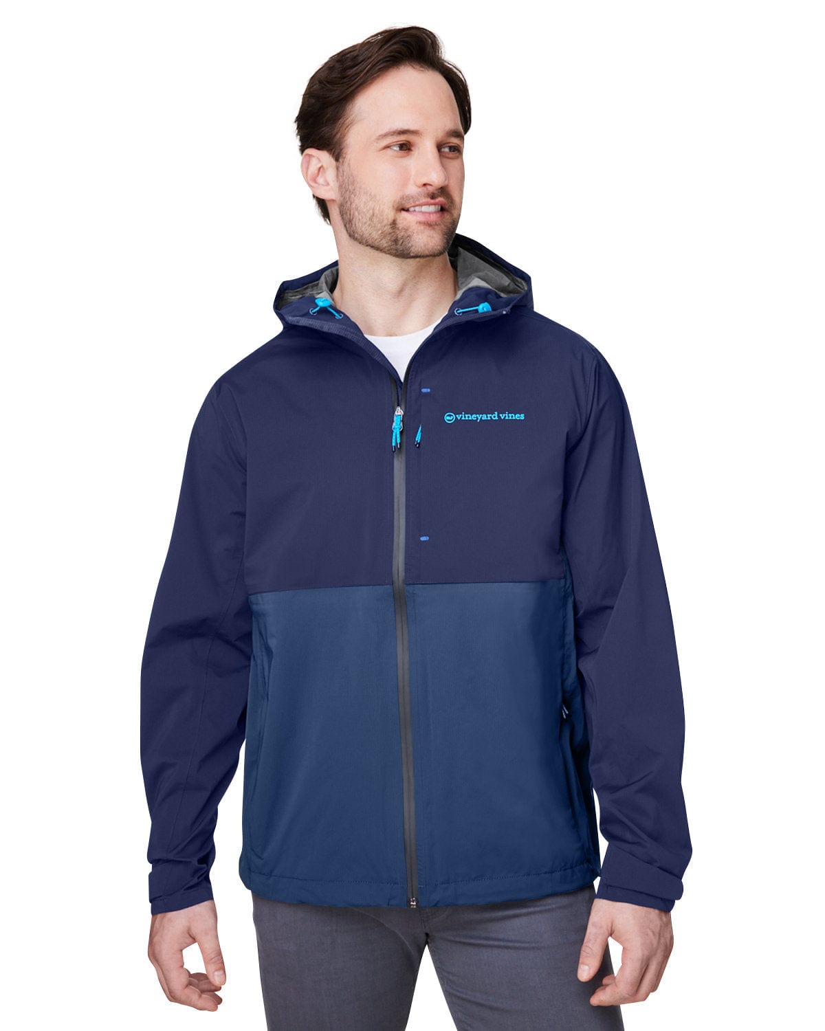 Vineyard Vines Outerwear Vineyard Vines - Men's On-The-Go Packable Rain Shell