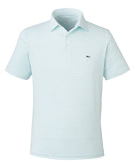 Vineyard Vines Polos S / Andros Blue Tejeda Vineyard Vines - Men's Bradley Stripe Sankaty Polo