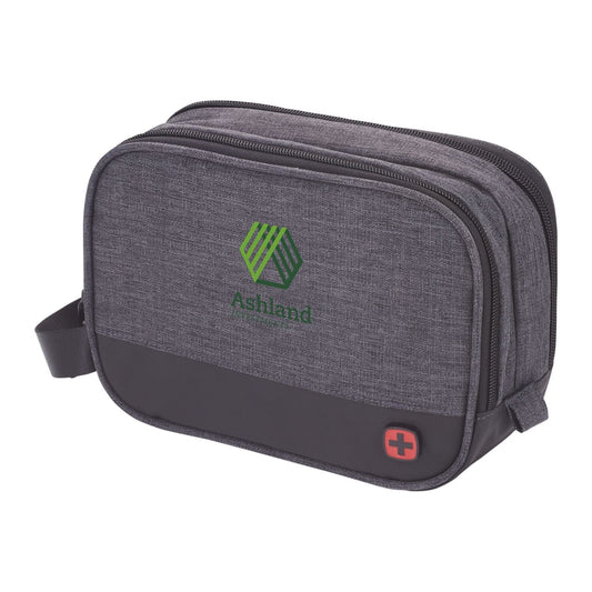 Wenger Bags One Size / Charcoal Wenger - RPET Dual Compartment Dopp Kit